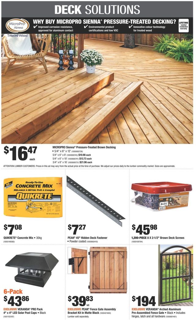 Home Depot Flyer from 07/08/2021