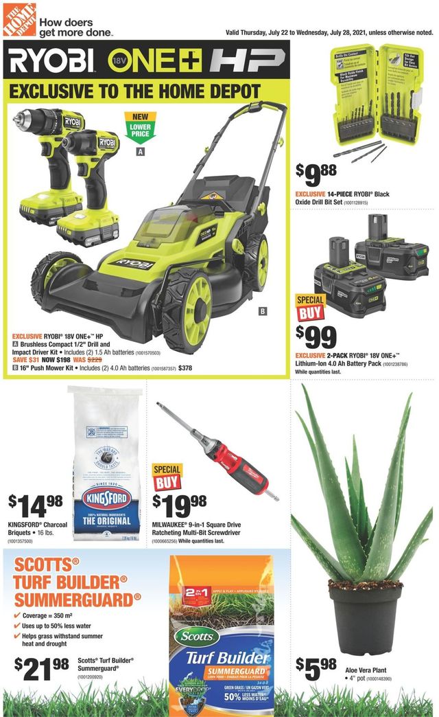 Home Depot Flyer from 07/22/2021