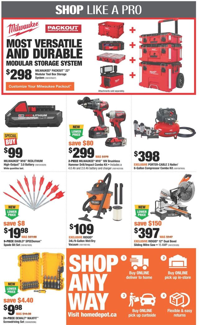 Home Depot Flyer from 08/12/2021