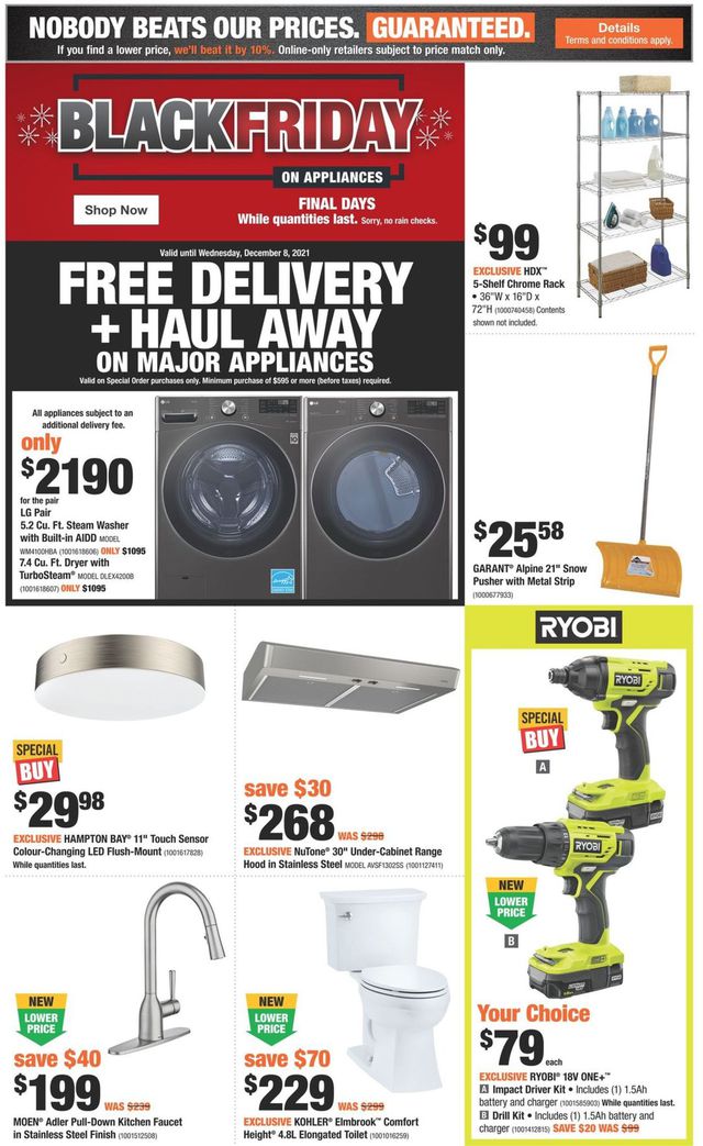 Home Depot Flyer from 12/02/2021