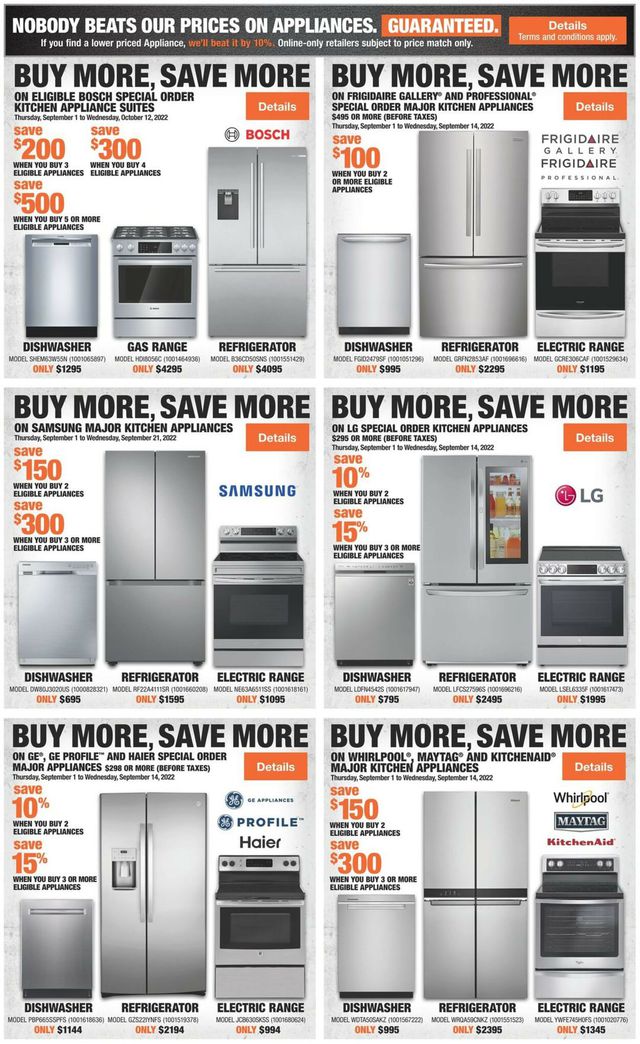 Home Depot Flyer from 09/01/2022