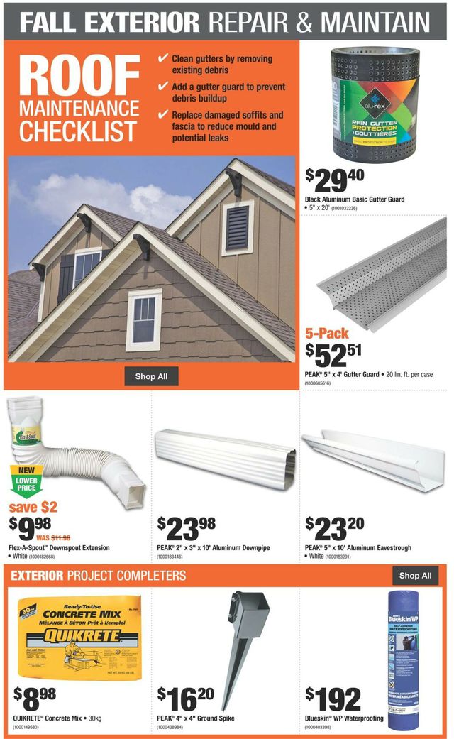 Home Depot Flyer from 09/08/2022