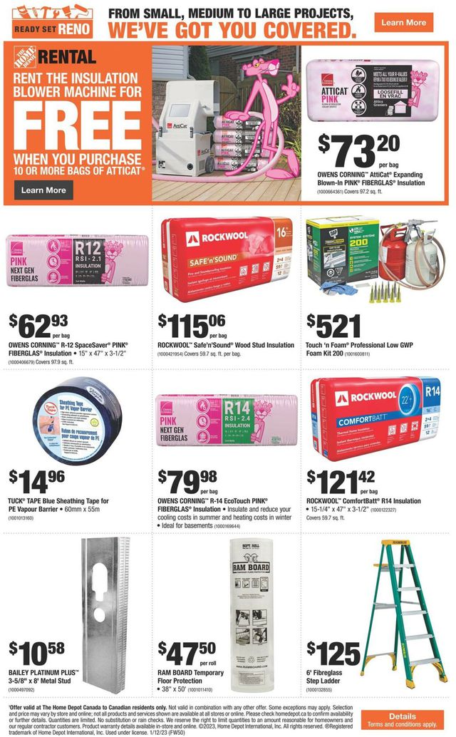 Home Depot Flyer from 01/12/2023