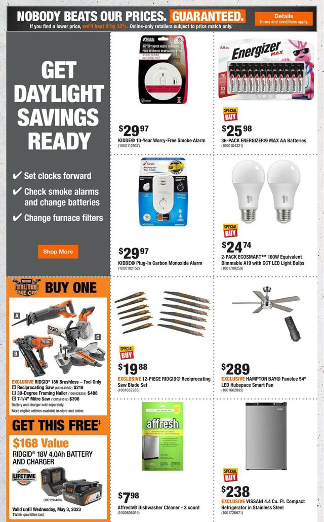 Home Depot Flyer from 03/09/2023
