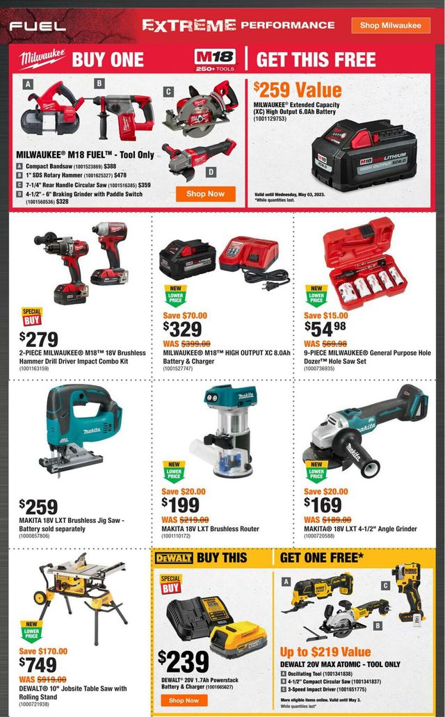 Home Depot Flyer from 03/16/2023