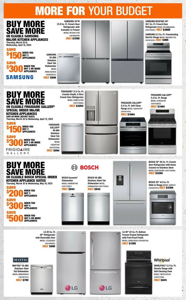 Home Depot Flyer from 03/30/2023