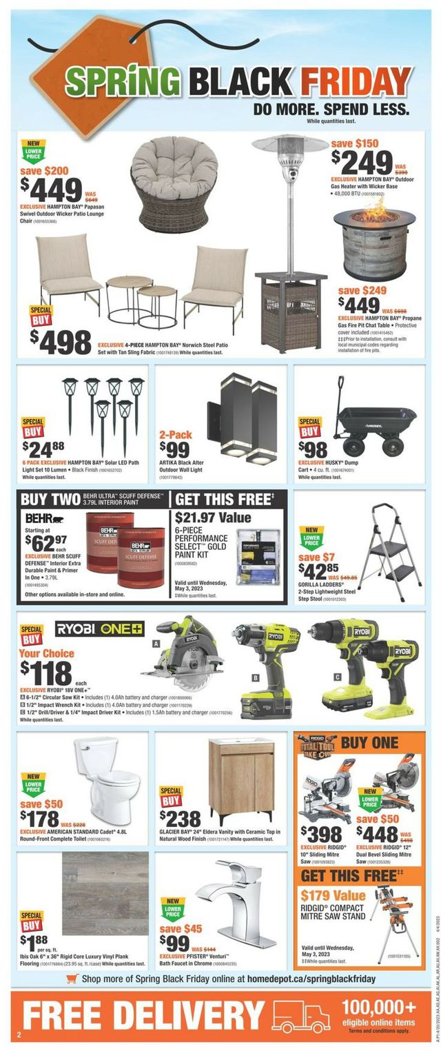 Home Depot Flyer from 04/20/2023