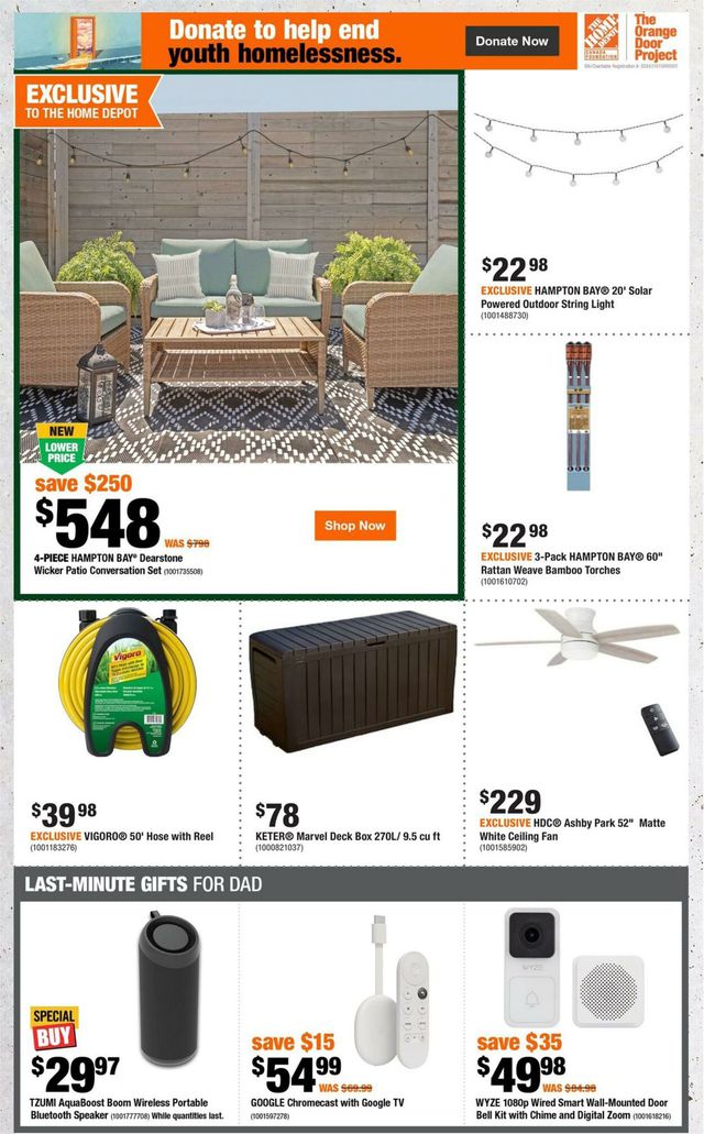 Home Depot Flyer from 06/15/2023