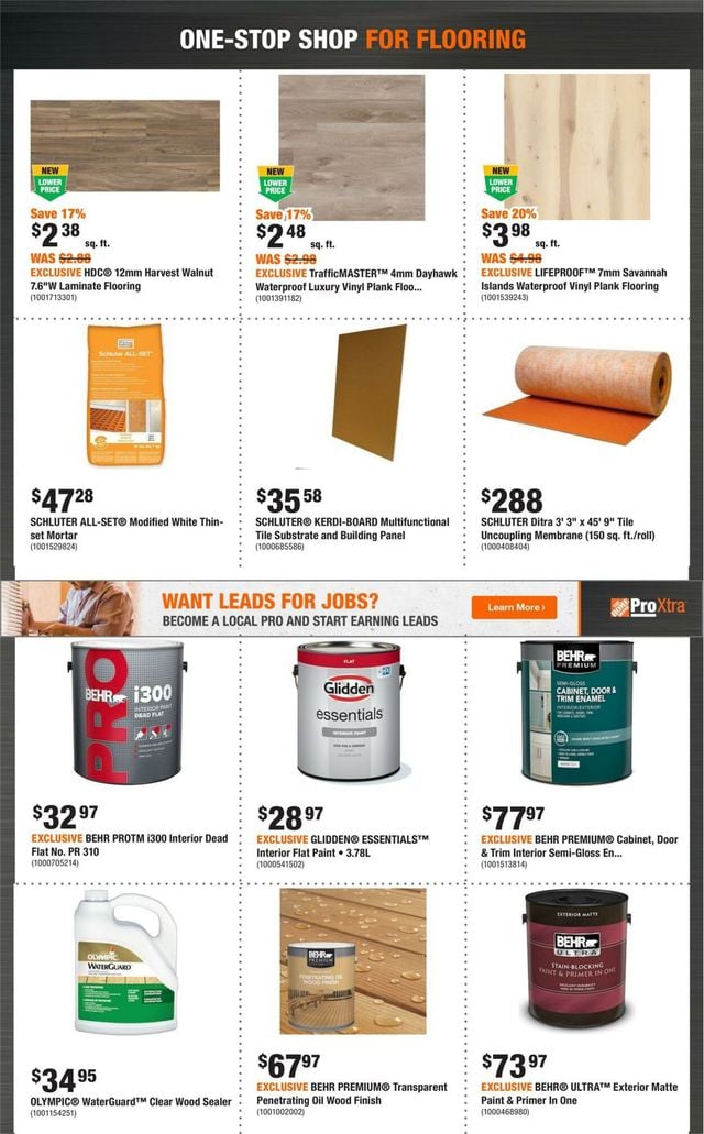Home Depot Flyer from 08/03/2023