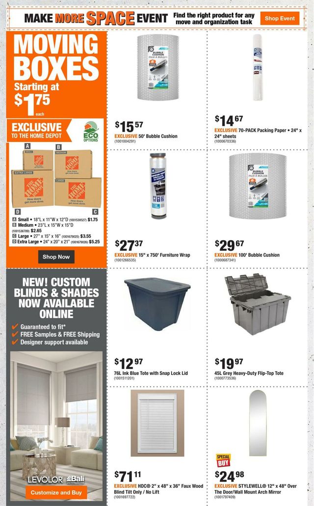 Home Depot Flyer from 08/10/2023