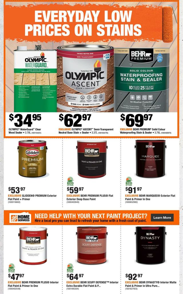 Home Depot Flyer from 08/10/2023