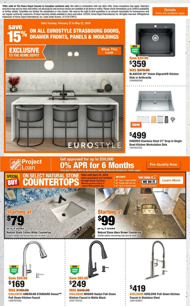 Home Depot Flyer from 04/11/2024