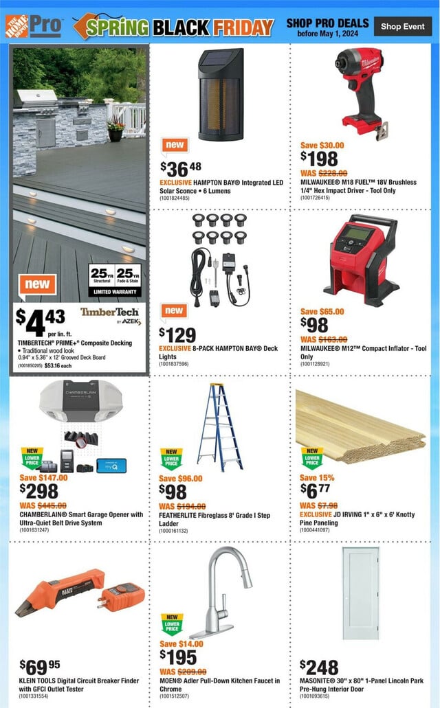 Home Depot Flyer from 04/25/2024