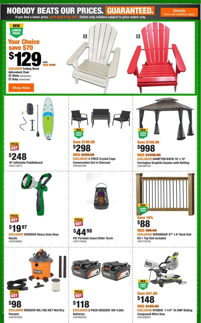 Home Depot Flyer from 05/16/2024