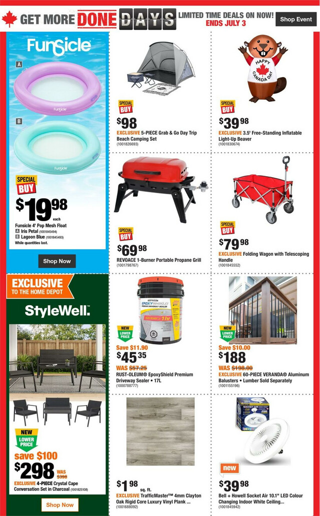 Home Depot Flyer from 06/20/2024