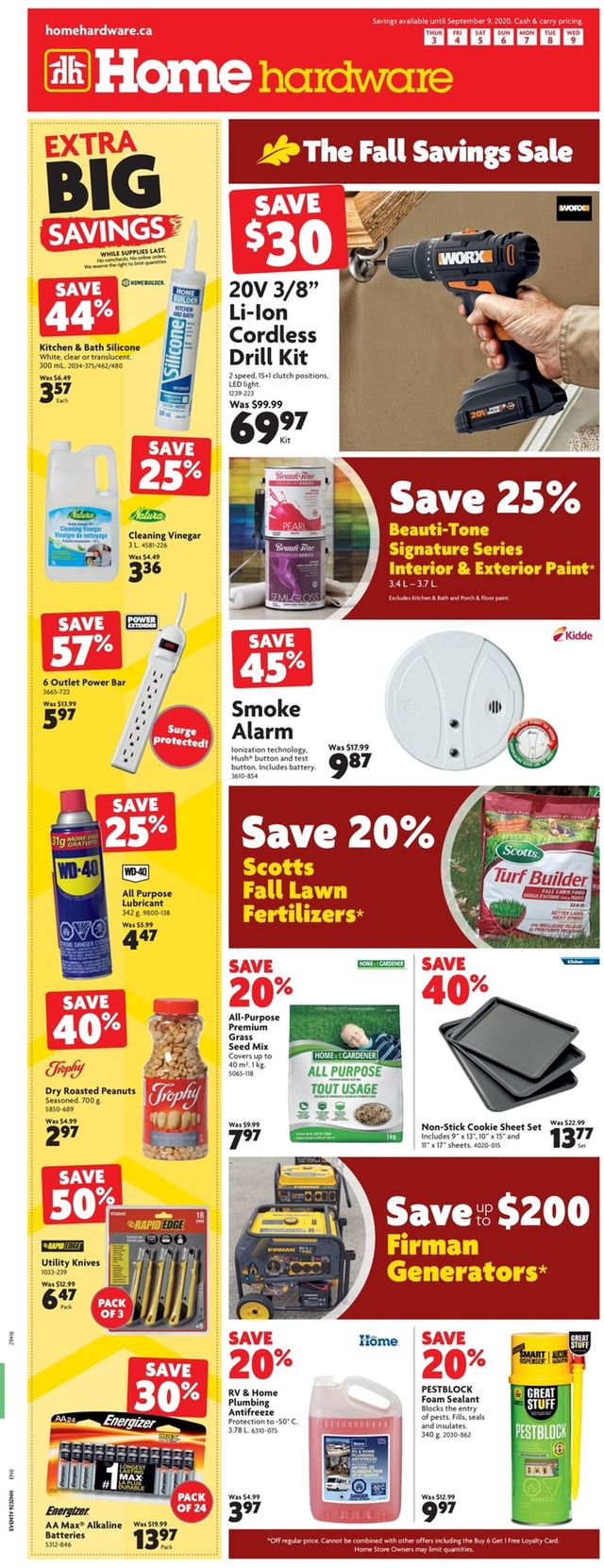 Home Hardware Flyer from 09/03/2020