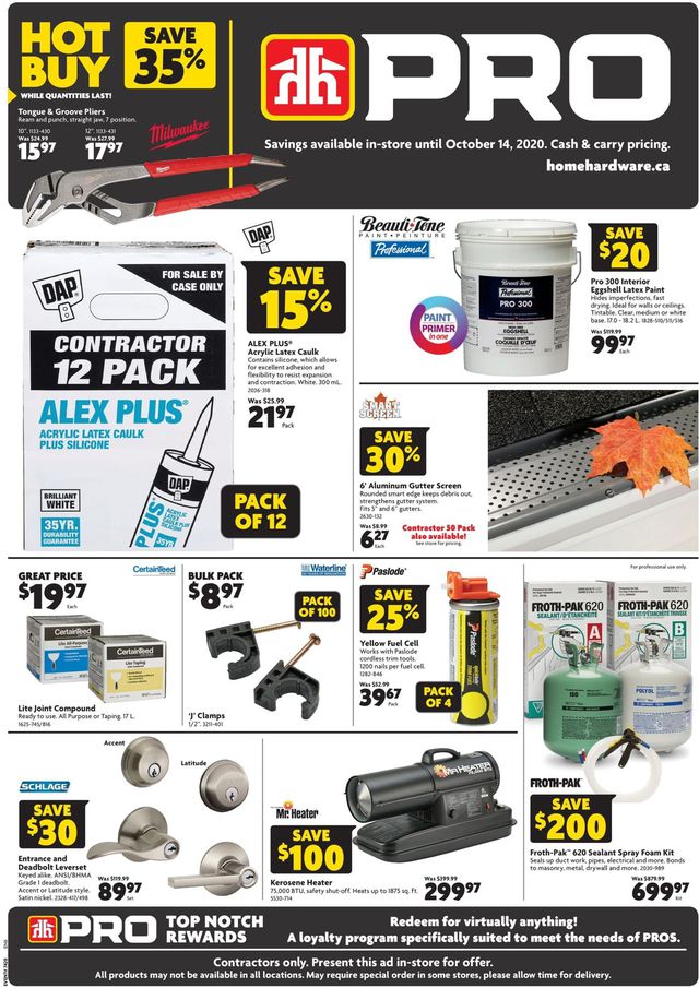 Home Hardware Flyer from 10/01/2020