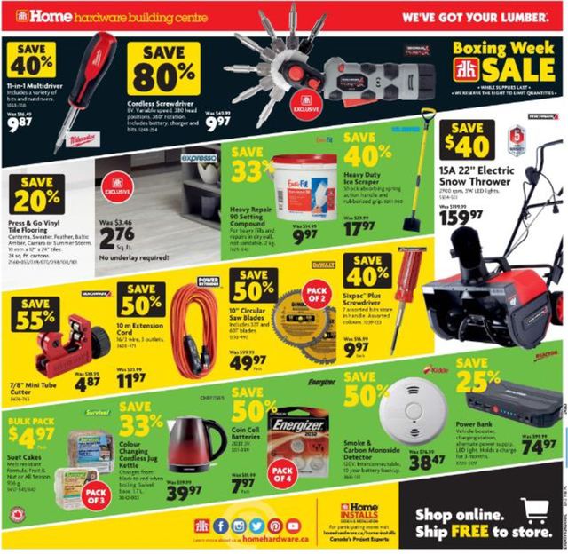 Home Hardware Flyer from 12/24/2020