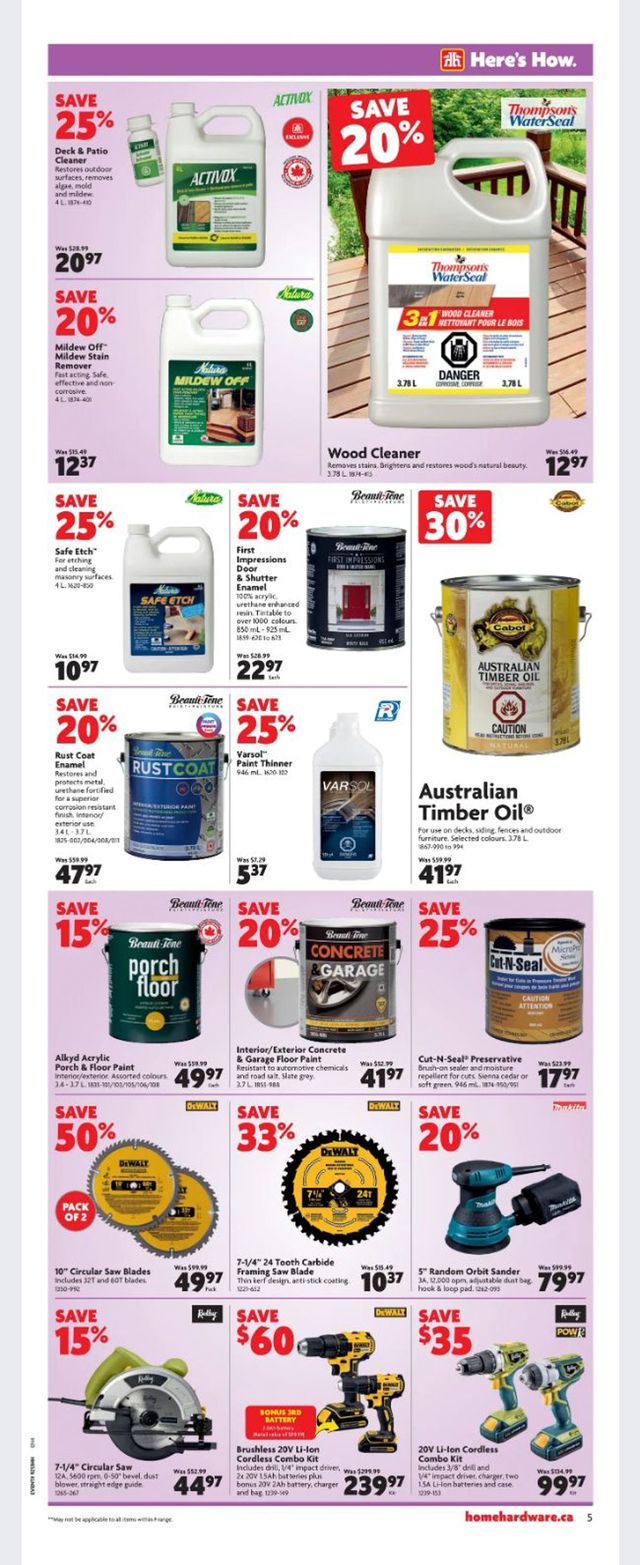 Home Hardware Flyer from 04/01/2021
