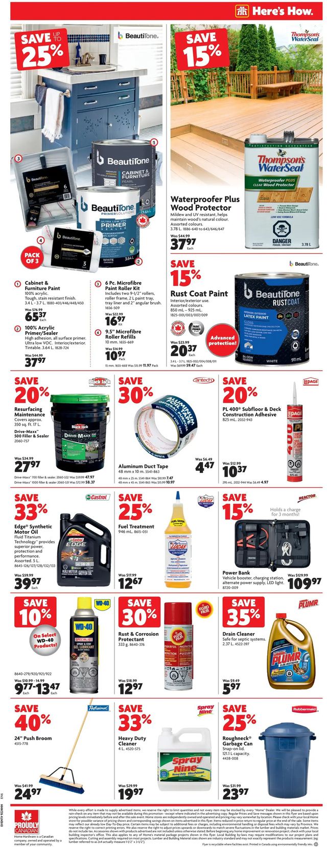 Home Hardware Flyer from 06/09/2022
