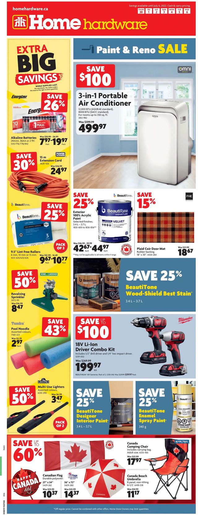 Home Hardware Flyer from 06/30/2022