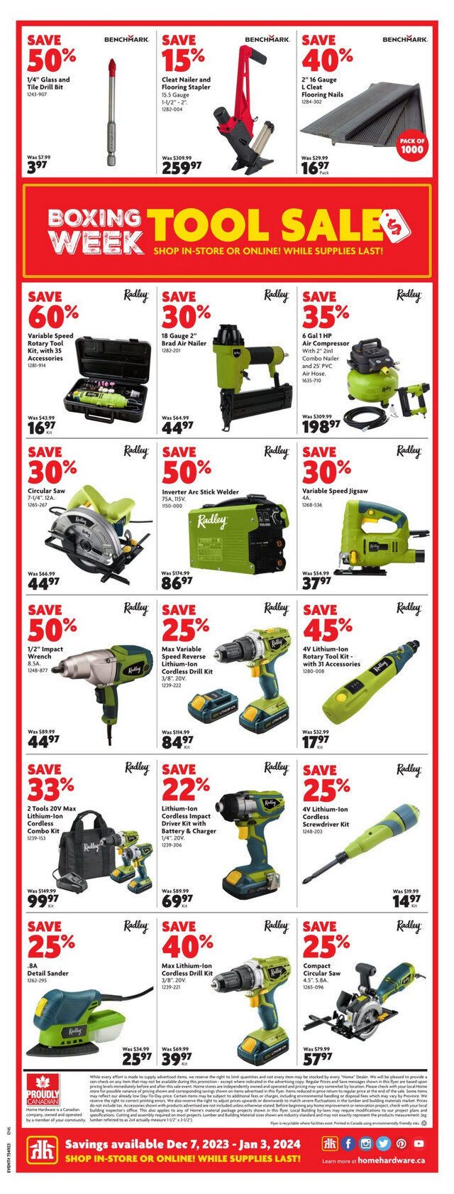 Home Hardware Flyer from 12/07/2023