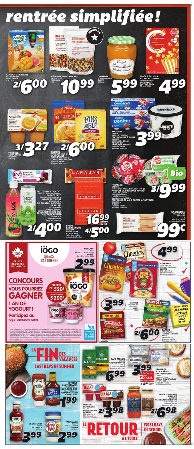IGA Flyer from 08/20/2020
