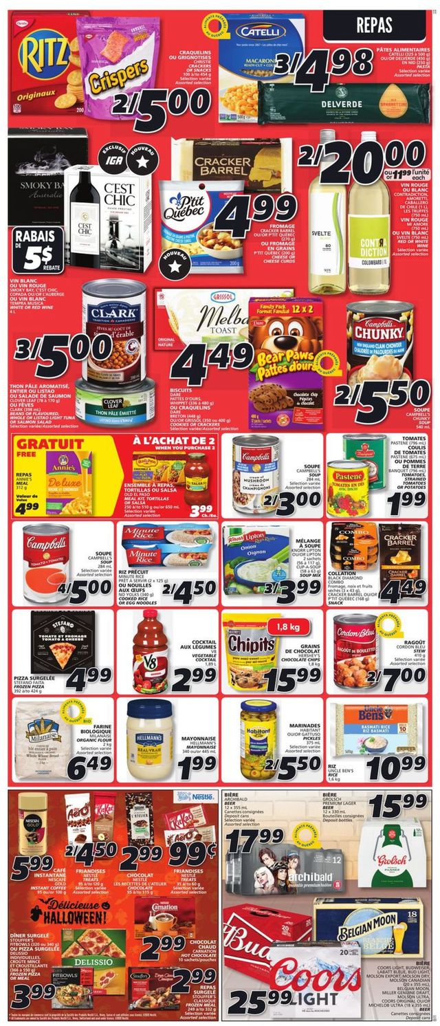 IGA Flyer from 10/29/2020