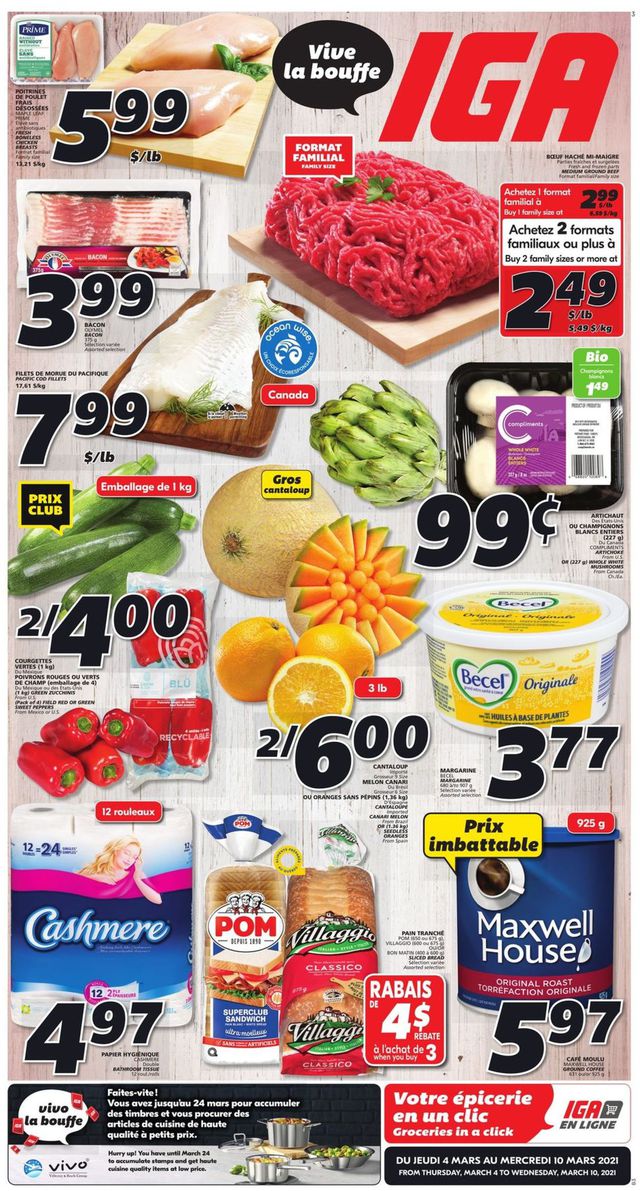 IGA Flyer from 03/04/2021
