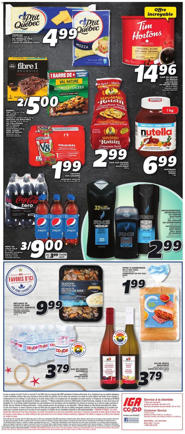 IGA Flyer from 04/15/2021