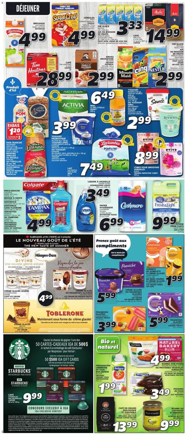 IGA Flyer from 08/05/2021