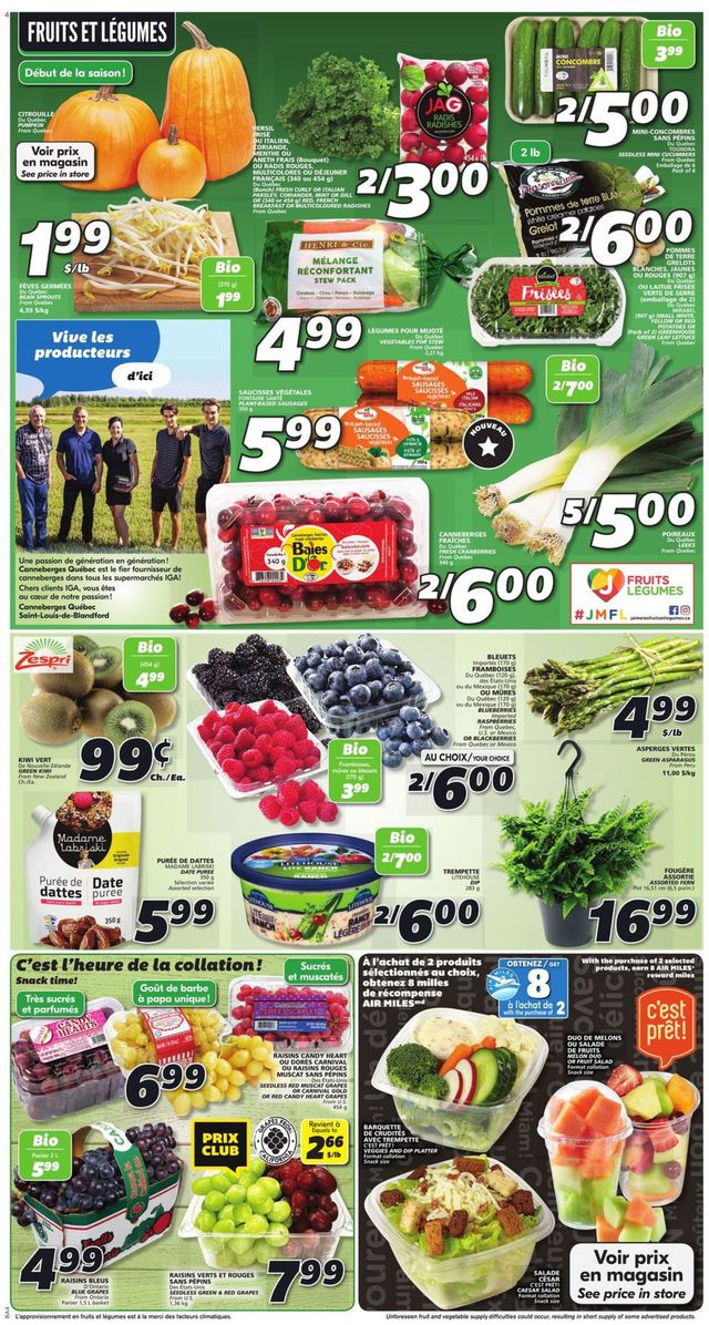 IGA Flyer from 09/16/2021