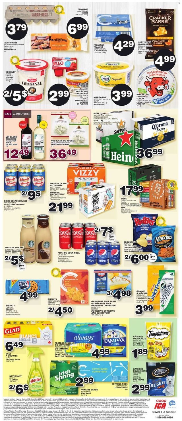 IGA Flyer from 12/30/2021