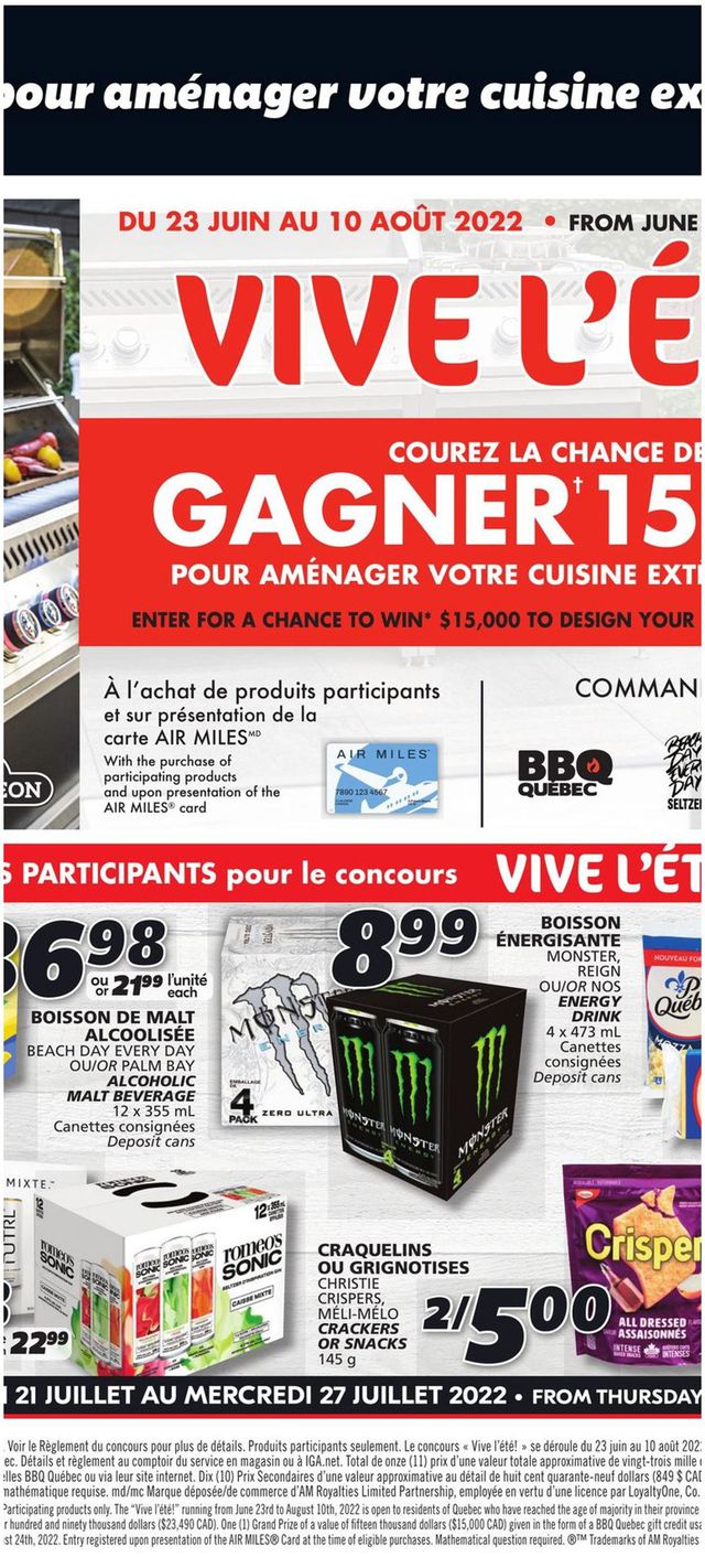 IGA Flyer from 07/21/2022