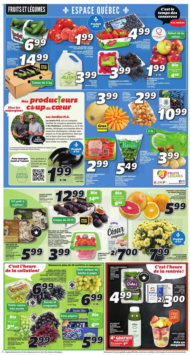 IGA Flyer from 09/01/2022