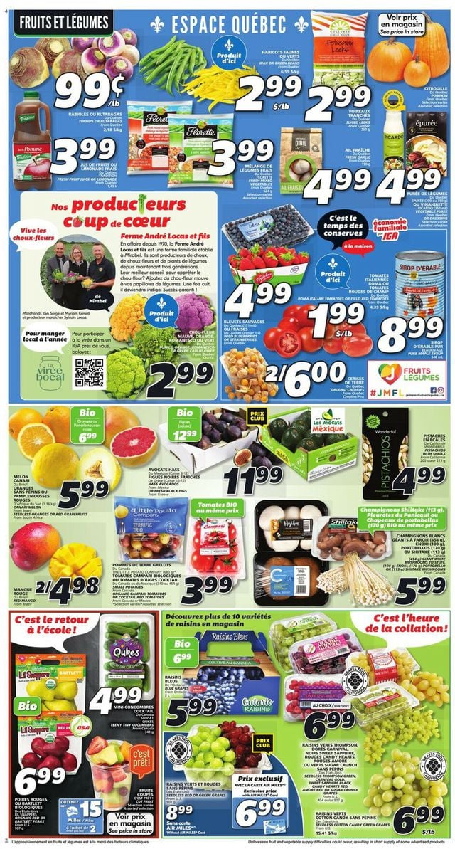 IGA Flyer from 09/15/2022