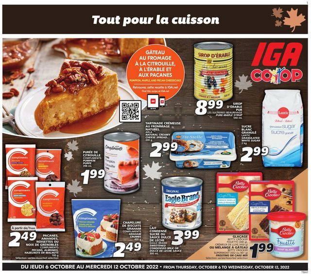 IGA Flyer from 10/06/2022
