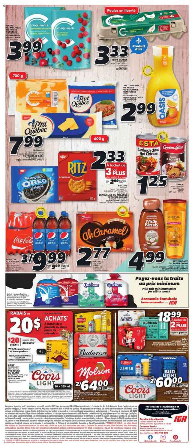 IGA Flyer from 11/03/2022