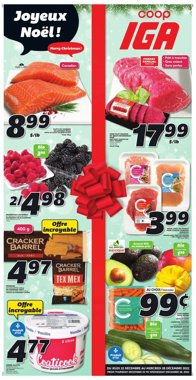 IGA Flyer from 12/22/2022