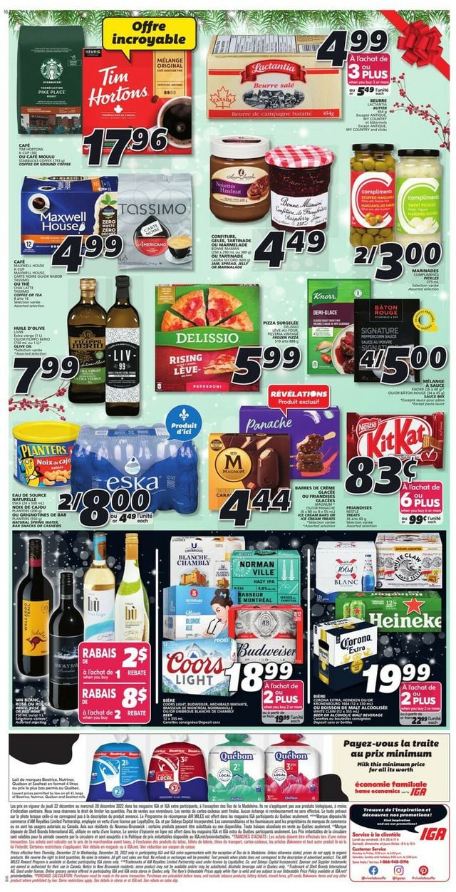 IGA Flyer from 12/22/2022