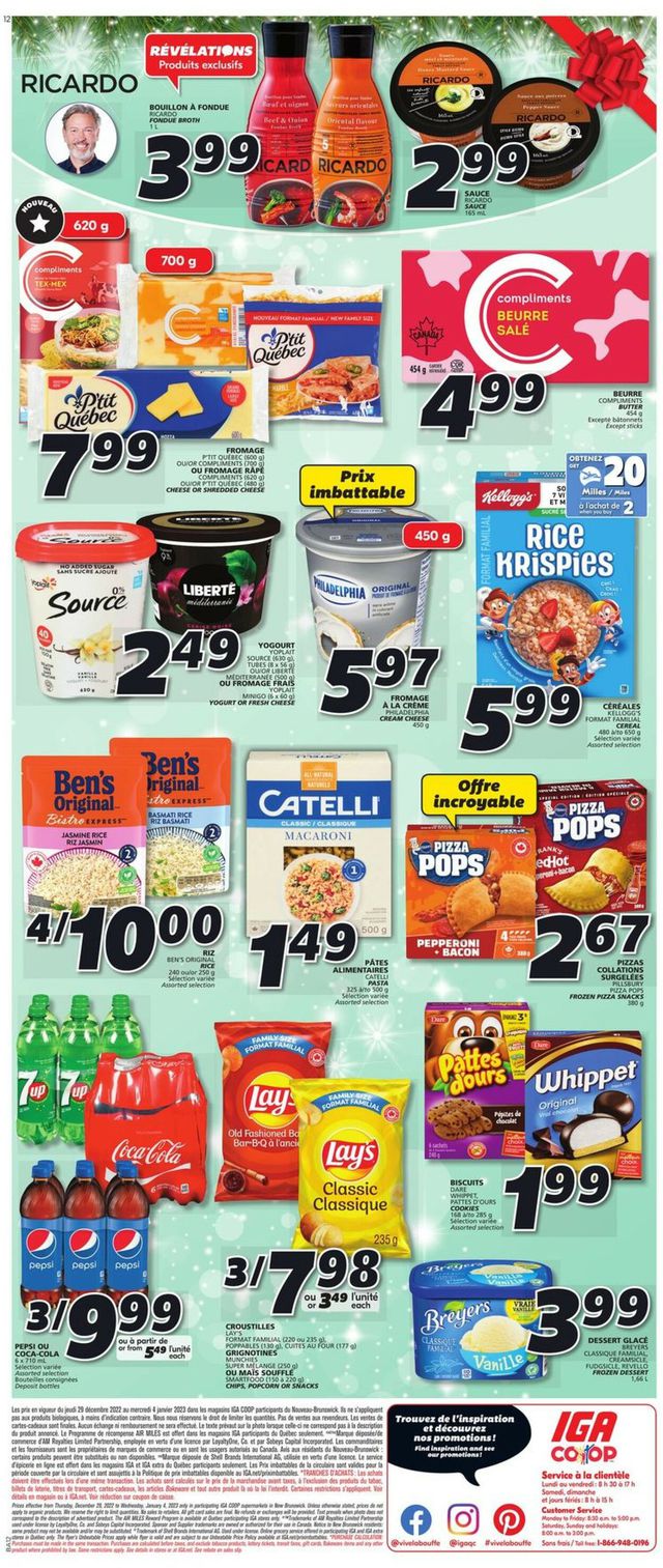 IGA Flyer from 12/29/2022