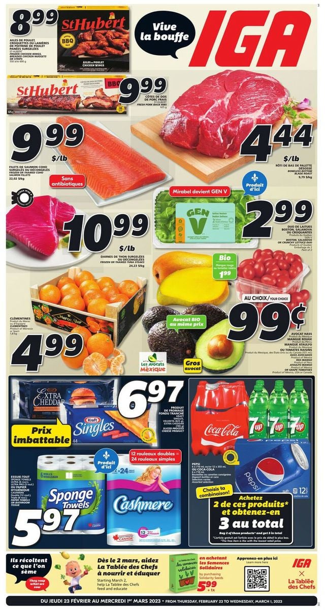 IGA Flyer from 02/23/2023