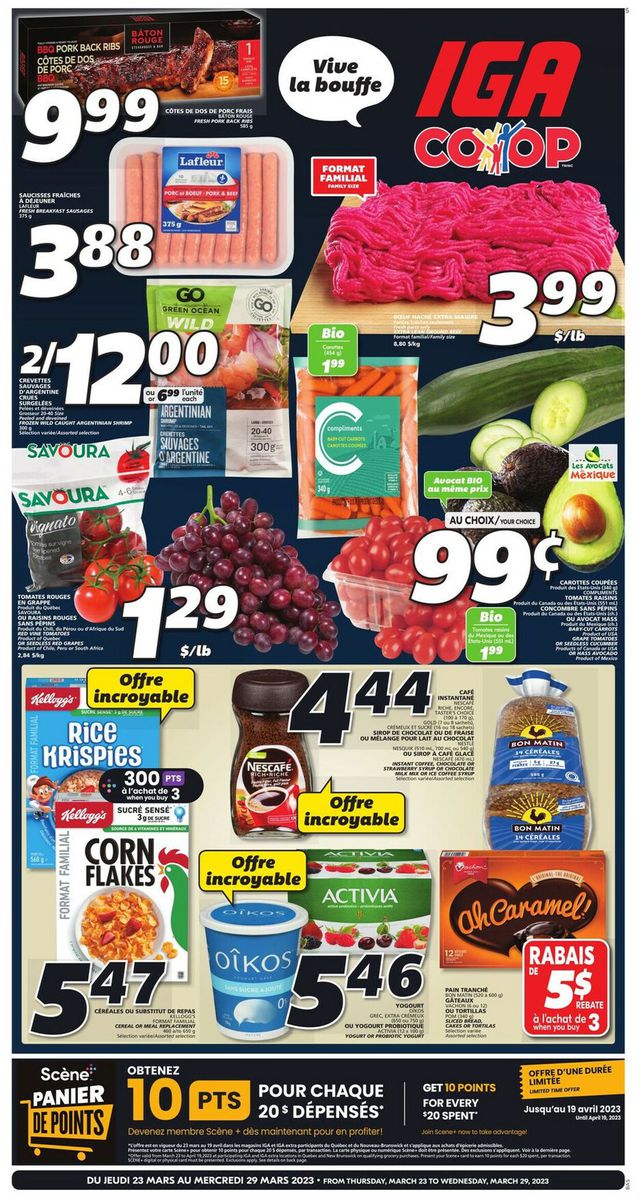 IGA Flyer from 03/23/2023