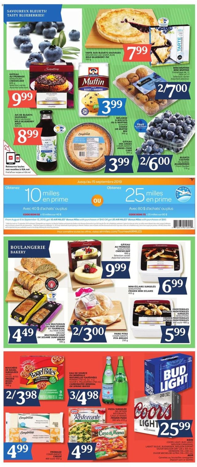 IGA Flyer from 08/08/2019
