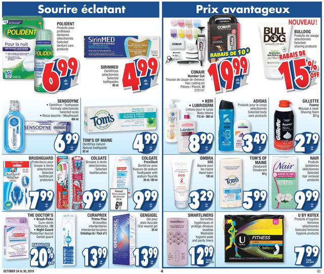 Jean Coutu Flyer from 10/24/2019