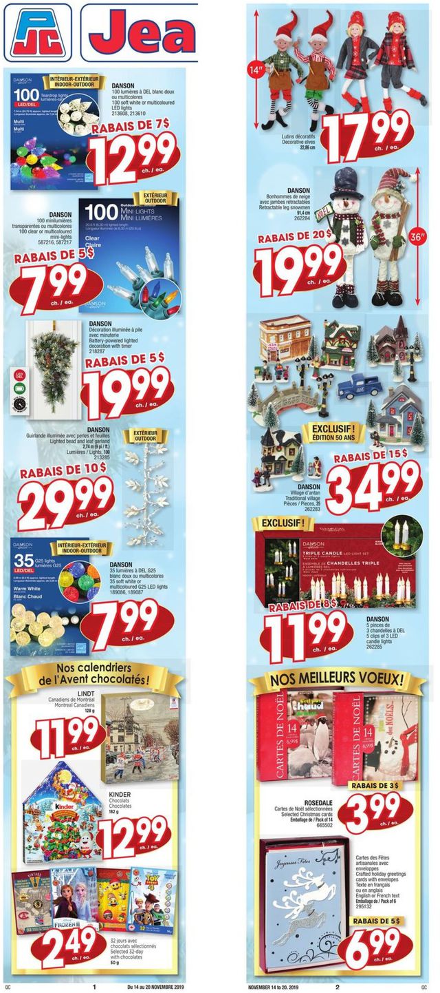 Jean Coutu Flyer from 11/14/2019