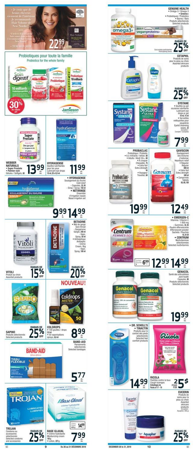 Jean Coutu Flyer from 12/26/2019