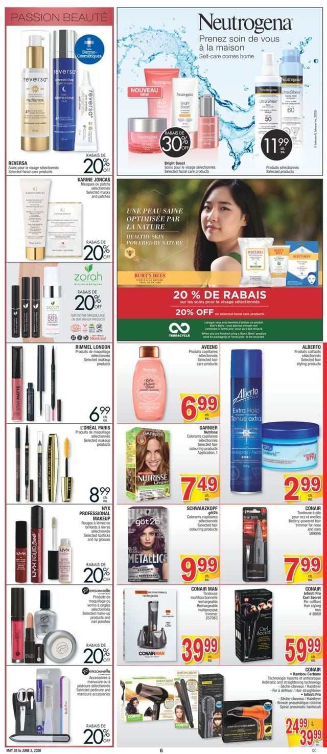 Jean Coutu Flyer from 05/28/2020