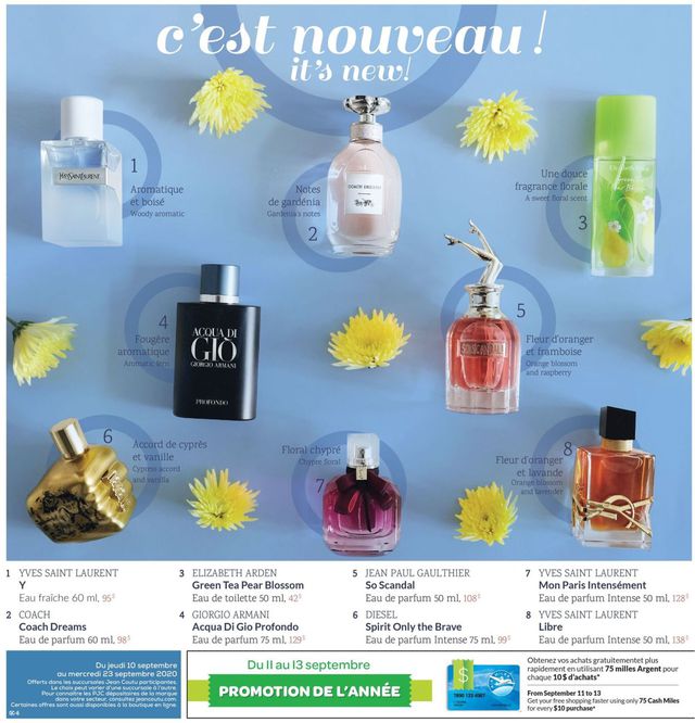 Jean Coutu Flyer from 09/10/2020