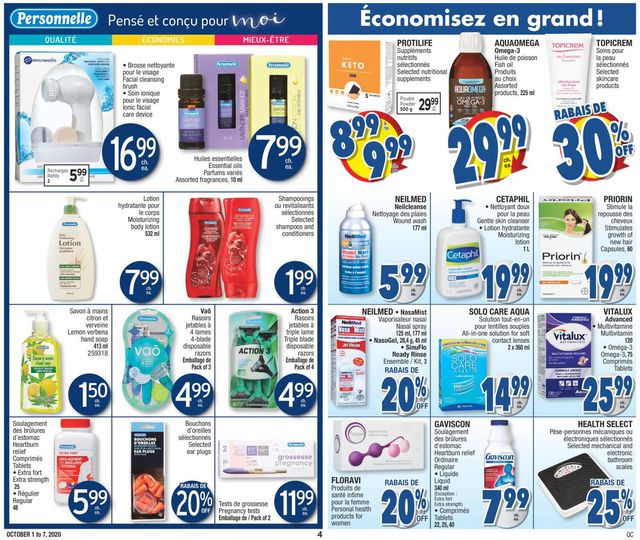 Jean Coutu Flyer from 10/01/2020